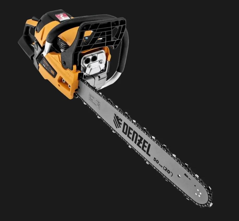 Купить Пила цепная бензиновая DENZEL DS-5820, шина 50 см, 58 см3, 3.6 л.с, шаг 0,325, 76 звеньев